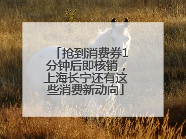 抢到消费券1分钟后即核销，上海长宁还有这些消费新动向