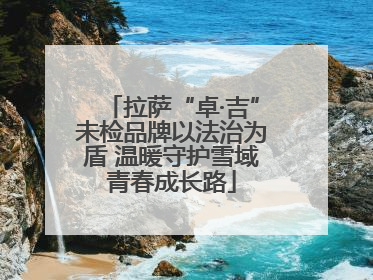 拉萨“卓·吉”未检品牌以法治为盾 温暖守护雪域青春成长路