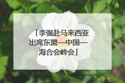 李强赴马来西亚出席东盟—中国—海合会峰会