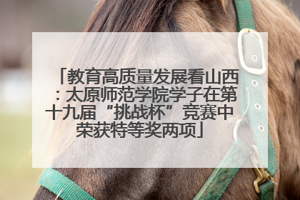 教育高质量发展看山西：太原师范学院学子在第十九届“挑战杯”竞赛中荣获特等奖两项