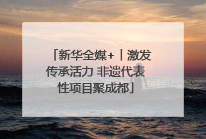 新华全媒+丨激发传承活力 非遗代表性项目聚成都