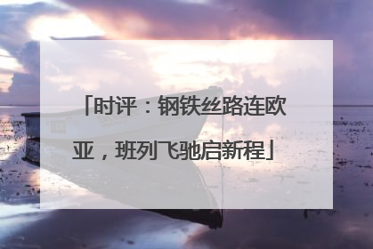 时评：钢铁丝路连欧亚，班列飞驰启新程