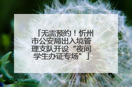 无需预约！忻州市公安局出入境管理支队开设“夜间学生办证专场”
