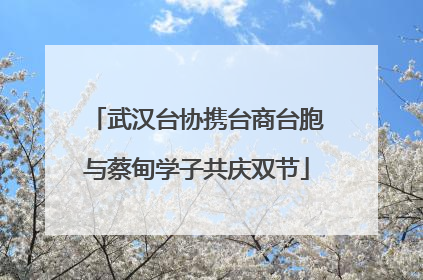 武汉台协携台商台胞与蔡甸学子共庆双节