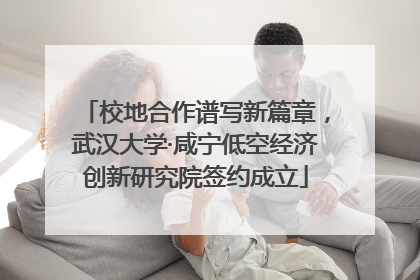 校地合作谱写新篇章，武汉大学·咸宁低空经济创新研究院签约成立