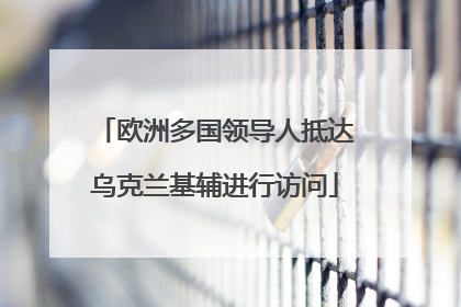 欧洲多国领导人抵达乌克兰基辅进行访问