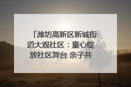 潍坊高新区新城街道大观社区：童心绽放社区舞台 亲子共谱六一欢歌