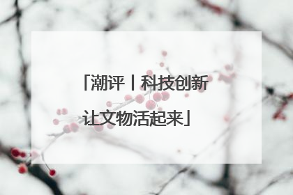 潮评丨科技创新让文物活起来