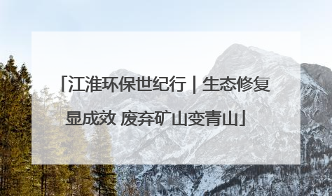 江淮环保世纪行｜生态修复显成效 废弃矿山变青山
