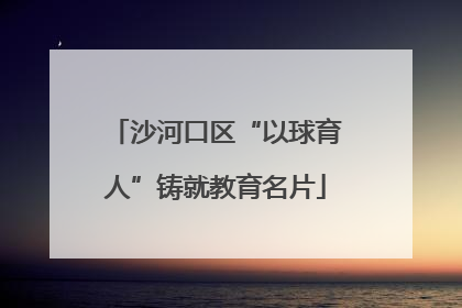 沙河口区“以球育人”铸就教育名片