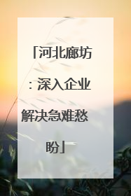 河北廊坊：深入企业解决急难愁盼