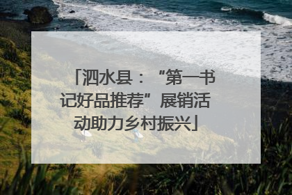 泗水县：“第一书记好品推荐”展销活动助力乡村振兴
