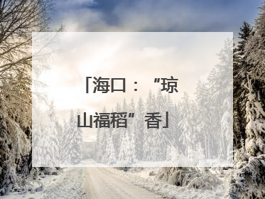 海口：“琼山福稻”香