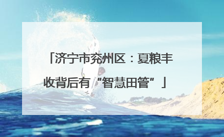 济宁市兖州区：夏粮丰收背后有“智慧田管”