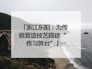 浙江东阳：为传统营造技艺搭建“传习舞台”