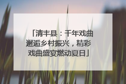 清丰县：千年戏曲邂逅乡村振兴，精彩戏曲盛宴燃动夏日