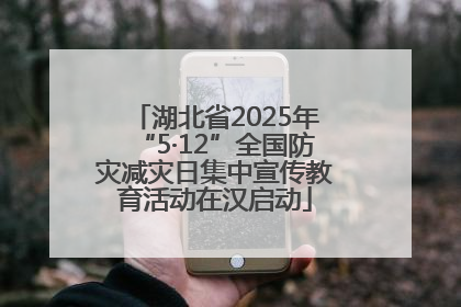 湖北省2025年“5·12”全国防灾减灾日集中宣传教育活动在汉启动