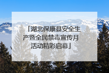 湖北保康县安全生产暨全民禁毒宣传月活动精彩启幕