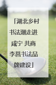湖北乡村书法潮走进咸宁 共商李邕书法品牌建设