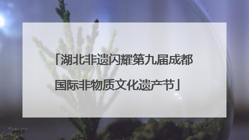 湖北非遗闪耀第九届成都国际非物质文化遗产节