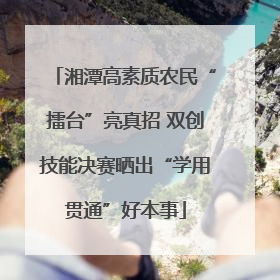 湘潭高素质农民“擂台”亮真招 双创技能决赛晒出“学用贯通”好本事
