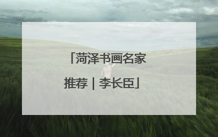 菏泽书画名家推荐｜李长臣