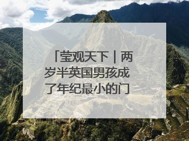 莹观天下｜两岁半英国男孩成了年纪最小的门萨俱乐部成员