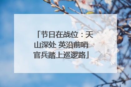 节日在战位：天山深处 英沿前哨官兵踏上巡逻路