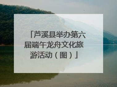 芦溪县举办第六届端午龙舟文化旅游活动（图）