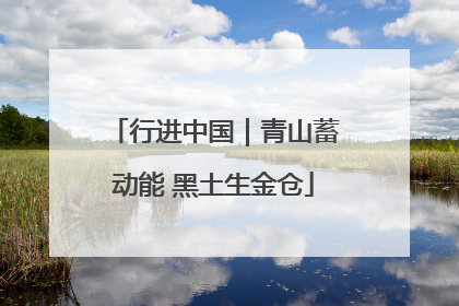 行进中国｜青山蓄动能 黑土生金仓