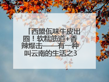 西盟佤味牛皮出圈！软糯筋道+香辣爆击——有一种叫云南的生活之365天