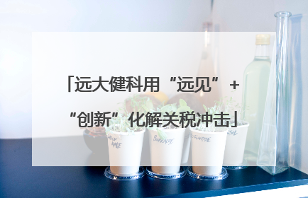 远大健科用“远见”+“创新”化解关税冲击