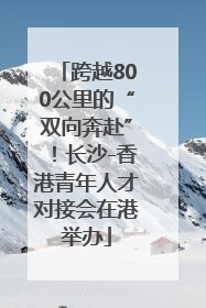 跨越800公里的“双向奔赴”！长沙-香港青年人才对接会在港举办