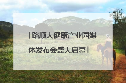 路顺大健康产业园媒体发布会盛大启幕
