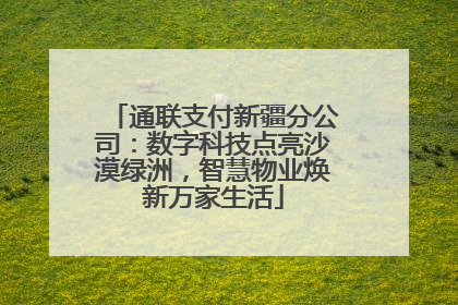 通联支付新疆分公司：数字科技点亮沙漠绿洲，智慧物业焕新万家生活