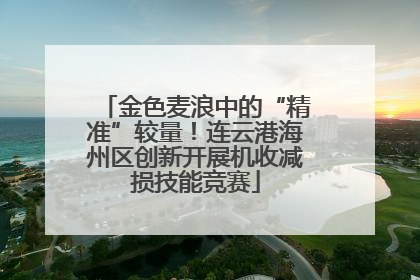 金色麦浪中的“精准”较量!连云港海州区创新开展机收减损技能竞赛