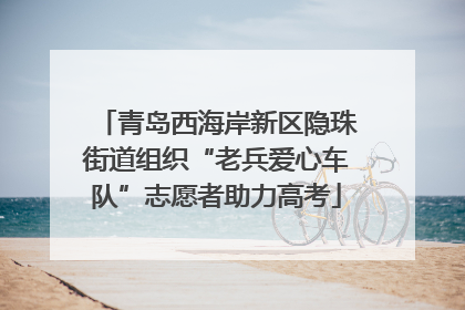 青岛西海岸新区隐珠街道组织“老兵爱心车队”志愿者助力高考