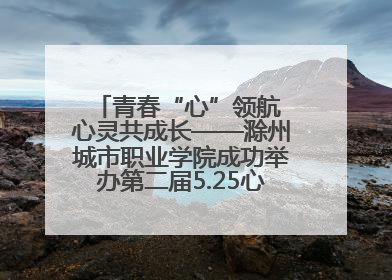 青春“心”领航 心灵共成长——滁州城市职业学院成功举办第二届5.25心理嘉年华活动