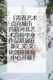 青春艺术点亮城市 首届河北艺术高校毕业作品联展在新汇文·文化创意体验中心开幕