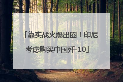 靠实战火爆出圈！印尼考虑购买中国歼-10