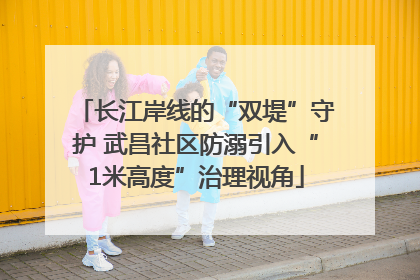 长江岸线的“双堤”守护 武昌社区防溺引入“1米高度”治理视角