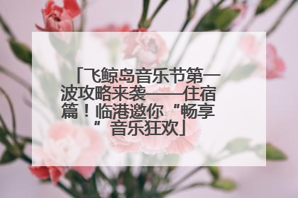 飞鲸岛音乐节第一波攻略来袭——住宿篇！临港邀你“畅享”音乐狂欢