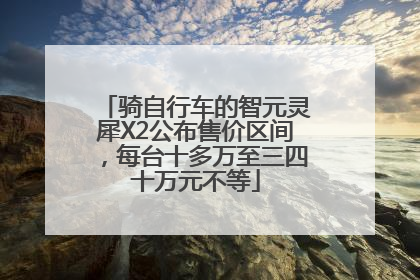 骑自行车的智元灵犀X2公布售价区间，每台十多万至三四十万元不等