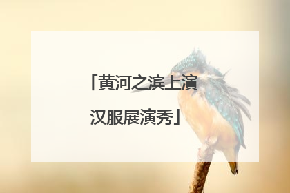 黄河之滨上演汉服展演秀