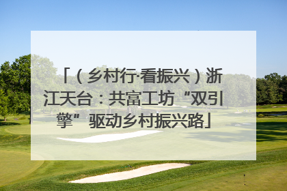 （乡村行·看振兴）浙江天台：共富工坊“双引擎”驱动乡村振兴路