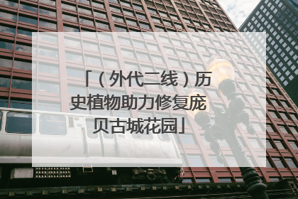 （外代二线）历史植物助力修复庞贝古城花园