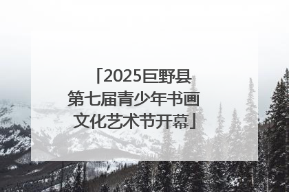 2025巨野县第七届青少年书画文化艺术节开幕