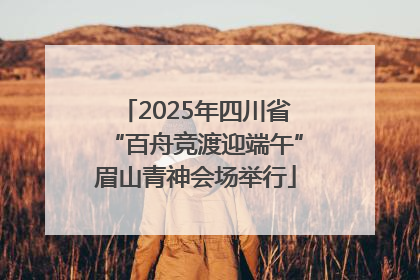 2025年四川省“百舟竞渡迎端午”眉山青神会场举行
