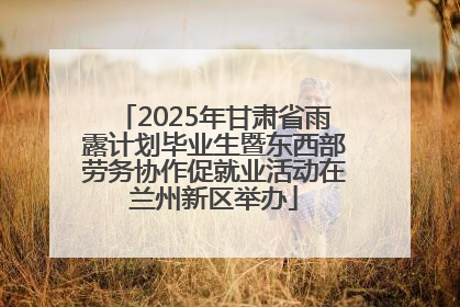2025年甘肃省雨露计划毕业生暨东西部劳务协作促就业活动在兰州新区举办