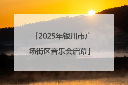 2025年银川市广场街区音乐会启幕